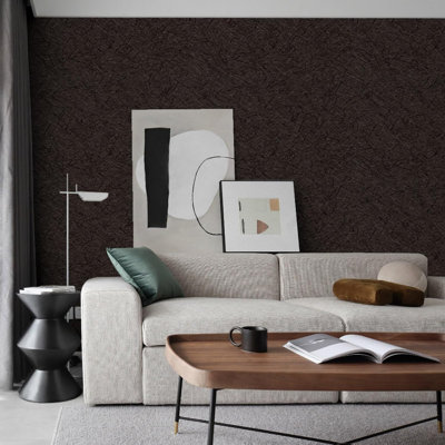 Peel And Stick Wallpaper Roll - Removable Waterproof Vinyl Wrap For Countertops, Cabinets, Walls And Furniture - Matte Brown Self-Adhesive Contact Paper 15.7 X 196.8 Inches