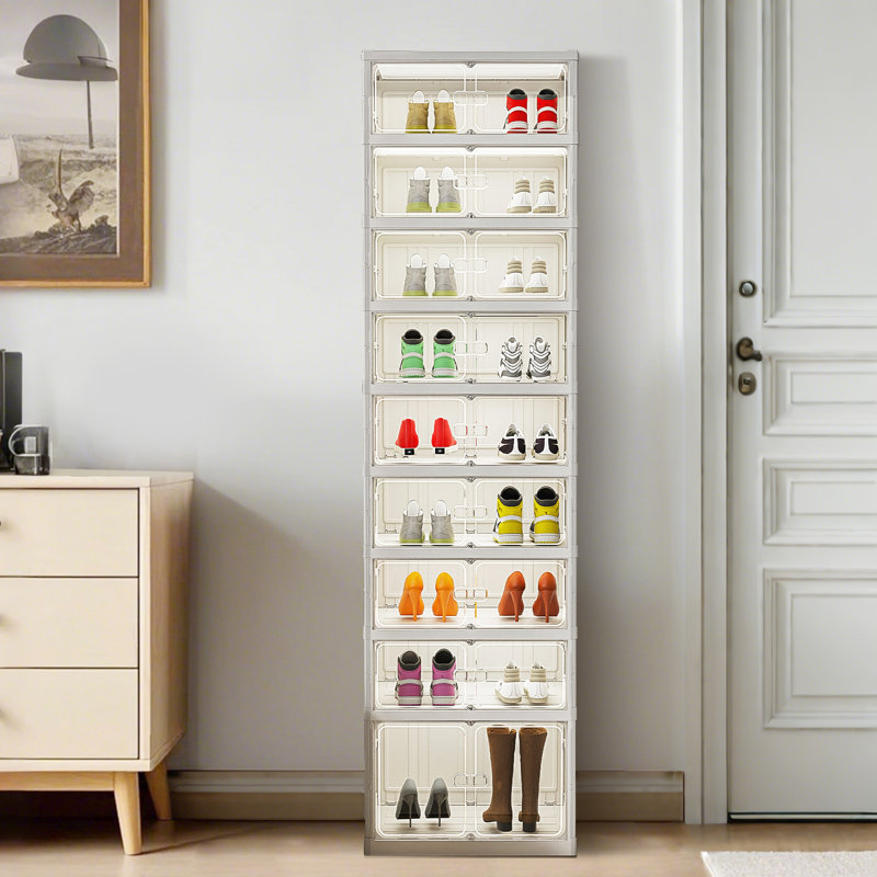 18 Pair Stackable Shoe Storage Box