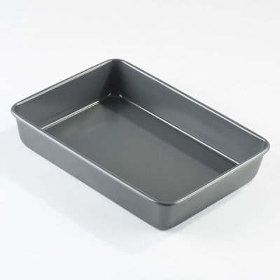 Symple Stuff Burkart Medium Deep Non-Stick Roasting Pan, Teflon Coated
