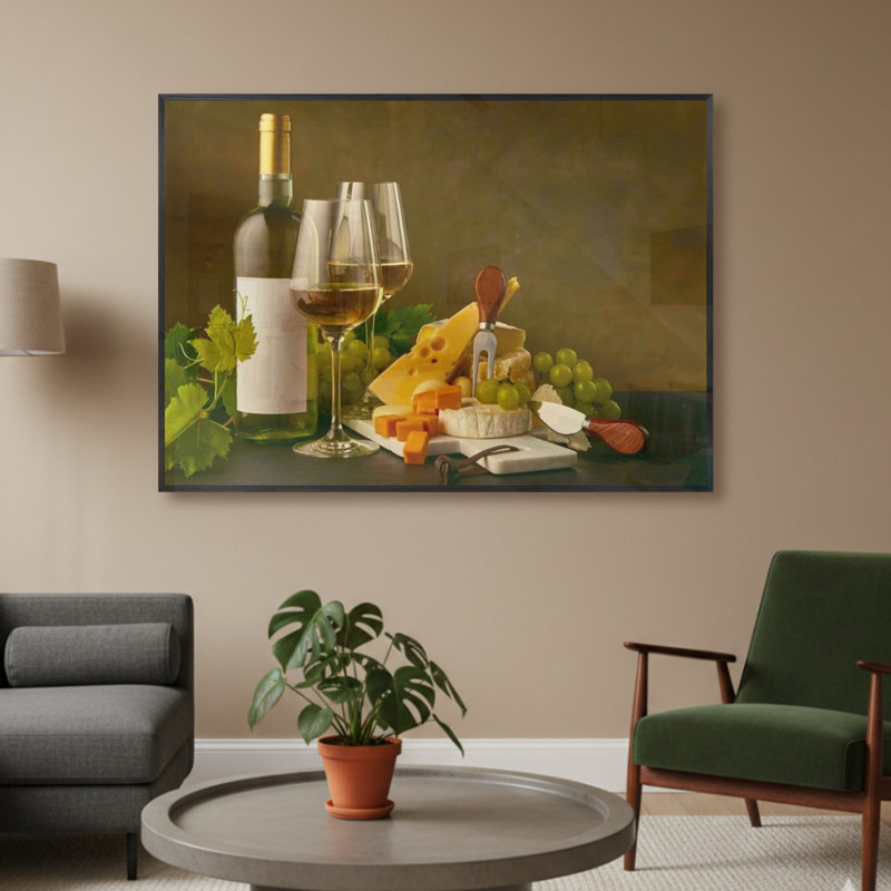 Single Picture Frame LED Illuminated Wall Art Wall Art on Glass / Aluminium, 50cm H x 60cm W