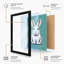 Curious Rabbit Modern - Framed Print-1419043250-1419043251