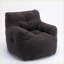 Fauteuil à billes Soft Teddy - sans assemblage, capacité 250 lb | Gris foncé | Ours en peluche-1529484906