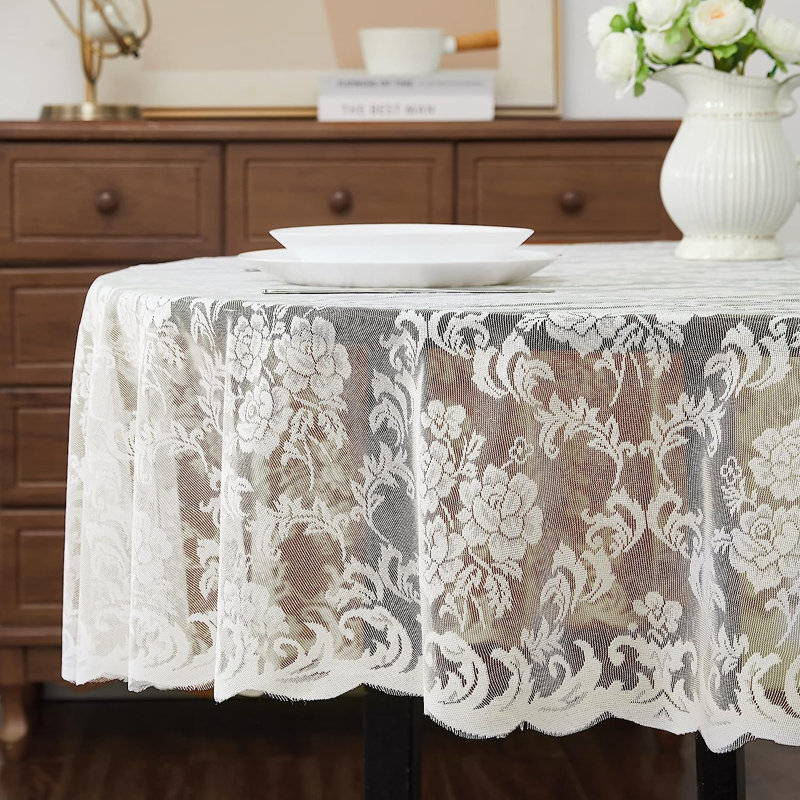 Nappe Keilly, Rond 90 po, Ivoire ivoire