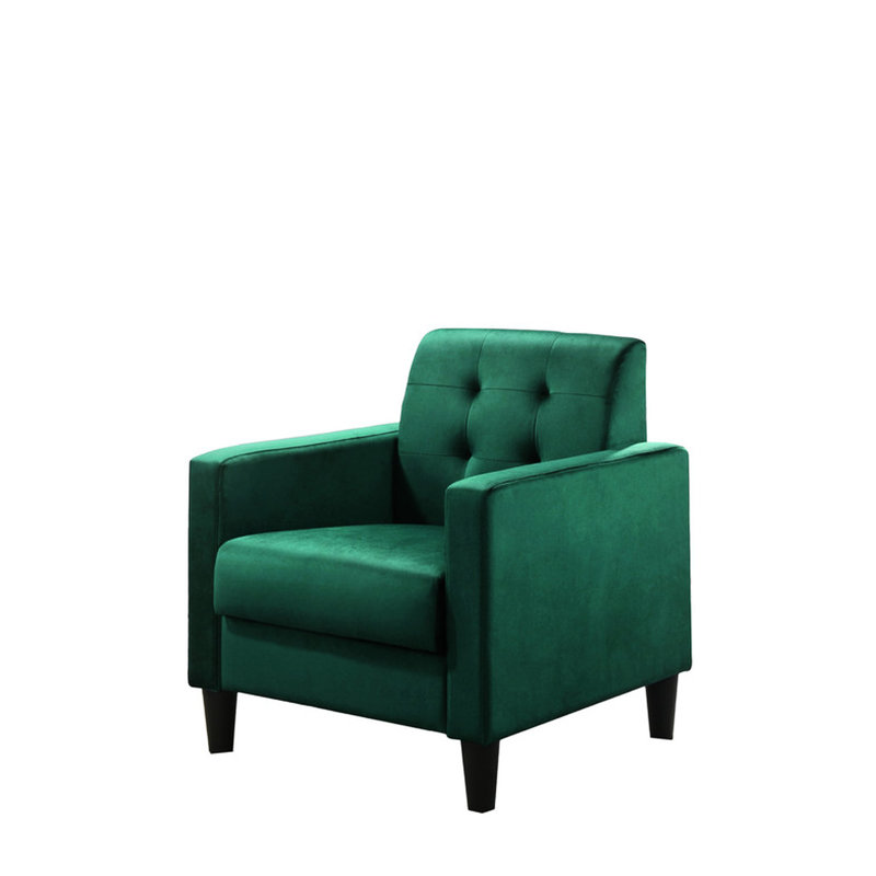 Fauteuil en velours 27,5 po