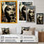 «Classy Portrait of Elegant African Lady X», reproduction sur toile-87370321-87370326