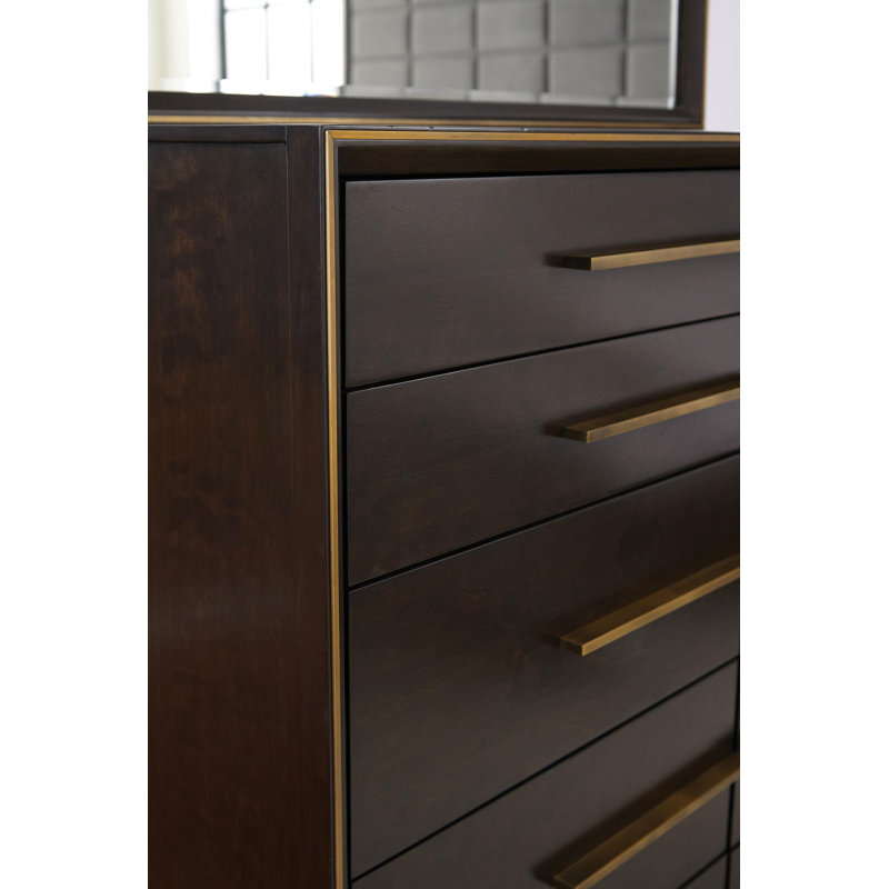 Miroir Jeannie, Marron foncé