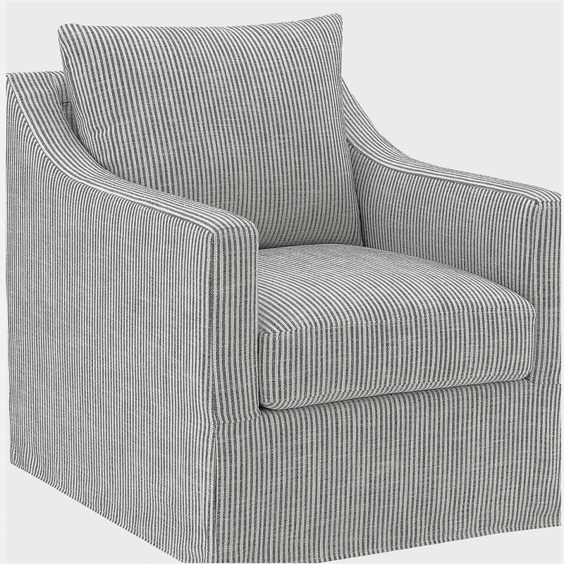 Fauteuil pivotant gris Merced