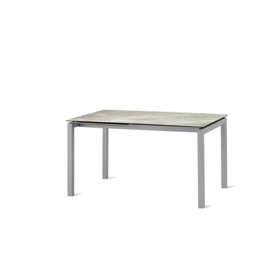 Abigail Glass Top Metal Base Dining Table