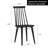Delphina 17" Wide Contemporary Solid Wood Windsor Slat Back Dining Chair-124361686
