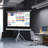 Borkowski White Portable Projection Screen-2084982670