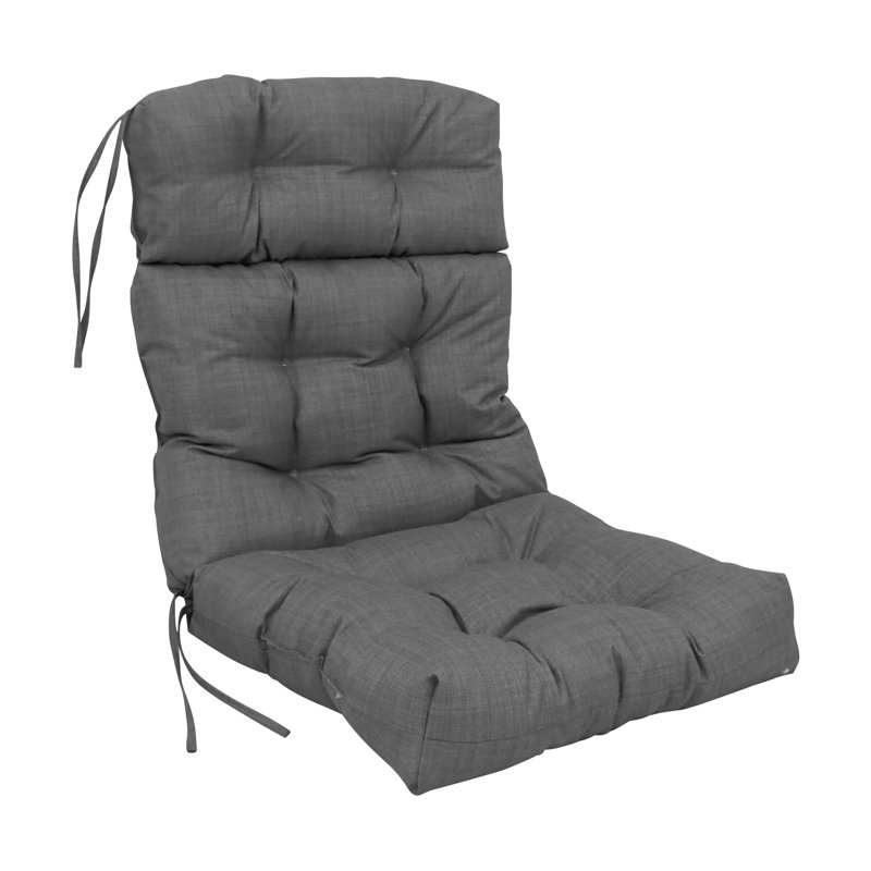 Outdoor Seat / Back Cushion, 20" W x 42" D, Cool Gray