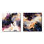 Indira - Ensemble de 2 collages carrés abstraits-101847355-101847351