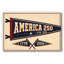 Toile tendue Vintage America Pennant-Gallery - prête à être accrochée-1115298332