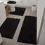 Ensemble de tapis de bain en microfibre 4 pièces avec envers antidérapant-2081493053