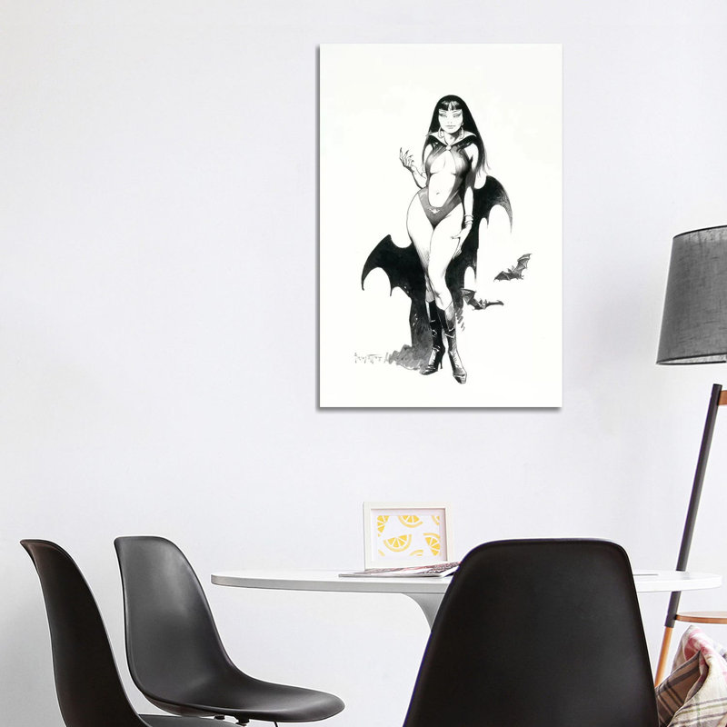 Vampire's Enticement 1 Piece Wrapped Canvas Painting, 101.6 cm H x 66.04 cm W x 1.91 cm D