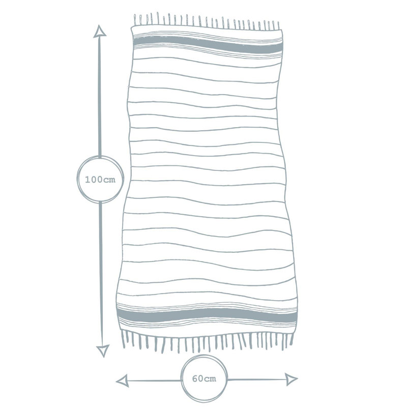 100% Cotton Ultra Light Bath Towel, Grey