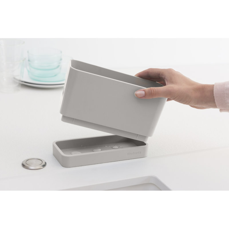 Brabantia Sinkside Plastic Caddy Organizer, Mid Gray
