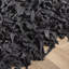 Godsey Hand-Knotted Leather Black Area Rug-955034879