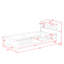 Lit plateforme simple en bois avec éclairage à DEL intégré et rangement-1841611576-1841611578