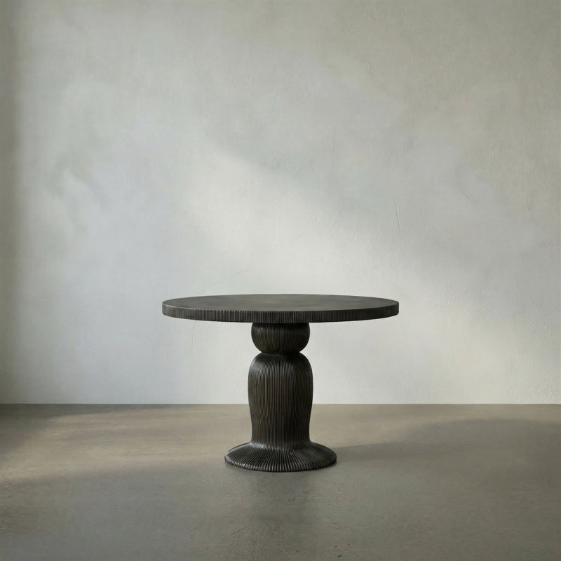 Portobello Round Mahogany Wood Dining Table