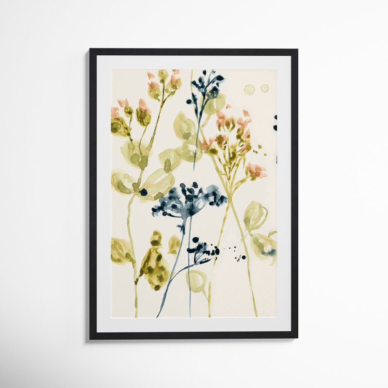 Blush Buds II by Jennifer Goldberger, 36"H x 24"W, Gold