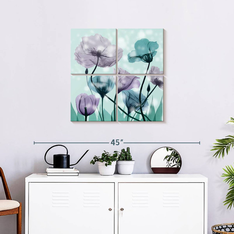 Paysage de fleurs Harnek Midnight, H 26 po x l 26 po