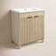 Meuble-lavabo sur pied simple 29,9 po avec plateau en céramique Dansfield-1993806147-1993806145