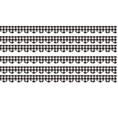 Bordure festonnée Gingham