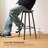 Swivel Bar Stools With Footrest For Kitchen Islands, Effortless 360° Rotation And Retro Design For Enhanced Comfort And Style