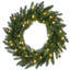 The Holiday Aisle® Grande Fir Wreath with Warm White LED Lights-1828016854