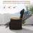 Outdoor 360° Swivel Rattan Recliner Chair Patio Wicker Chaise Lounge Chair -64205520