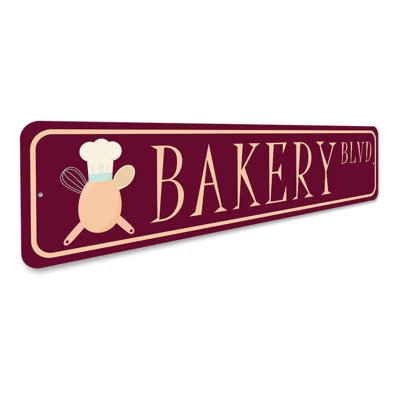 Bakery Street Aluminum Sign