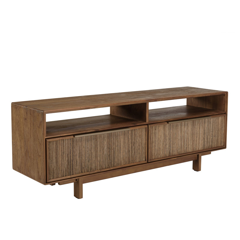 Kurfis Unfinished TV Stand for TVs up to 48" with Fireplace Included