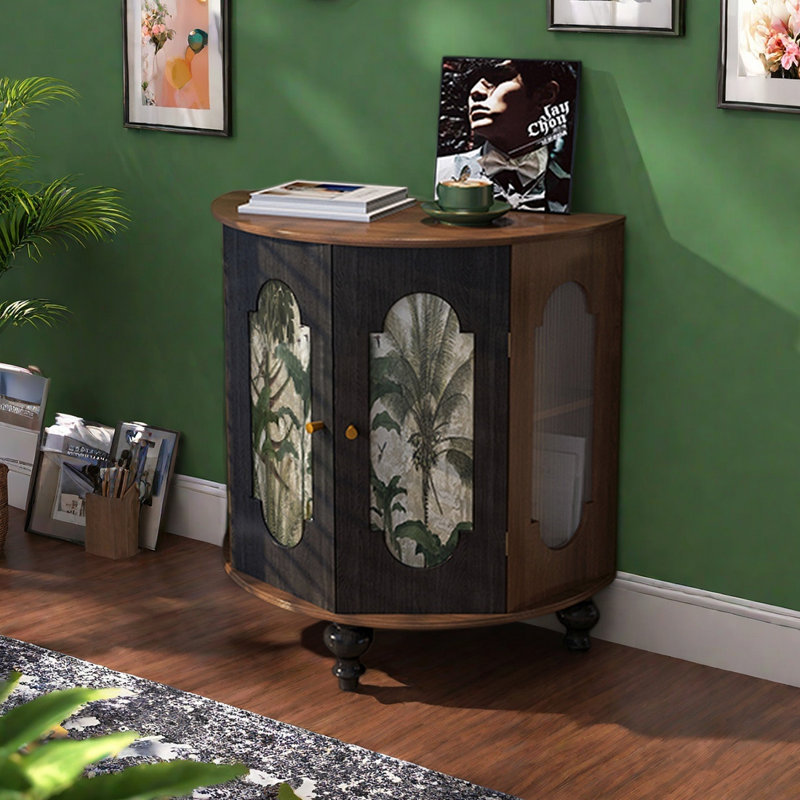 Armoire décorative moderne semi-circulaire