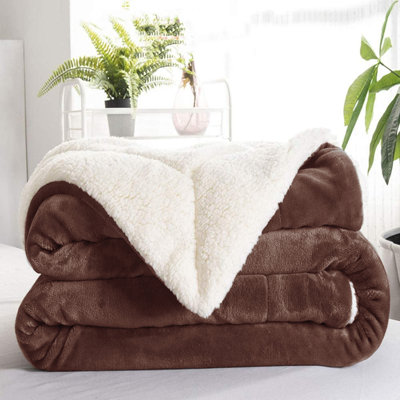  Jeté de lit Sherpa