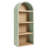 Caleb 4 Arched Display Shelf Bookcase In Sage-2020106178