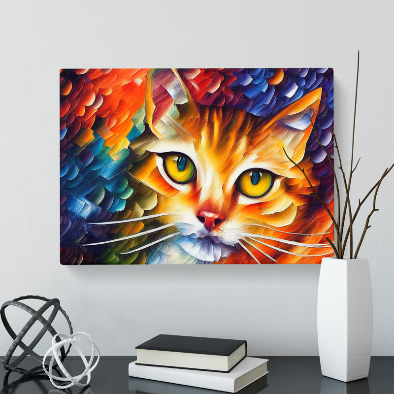 Cat Vol.5 Abstract - Wrapped Canvas, 50cm H x 76cm W x 3cm D