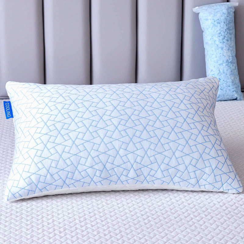Cooling Gel Memory Foam Rayon From Bamboo Pillow - Adjustable Queen Size for Neck and Shoulder Pain Relief - Side and Back Sleeper's Dream Pillow