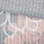 Courtepointe 6 pièces, gris / pêche, double / grand, imprimé en coton, élégance réversible, literie décorative, imprimé en coton, motif floral, chaleur, lavable à la machine-118640424-118640428