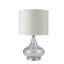 Lampe de table 24,5 "en verre" Courtney ", verre et chrome argenté-284579872