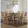 Huerfano Valley 8 - Person Solid Wood Top Four Leg Dining Set