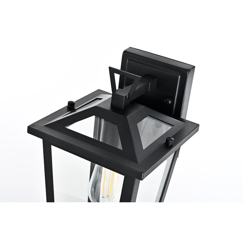Deidra 7 Inch Outdoor Wall Sconce in Black