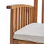 Chaise de salle à manger en acacia, 2 pièces avec 2 coussins-528514660-528514661