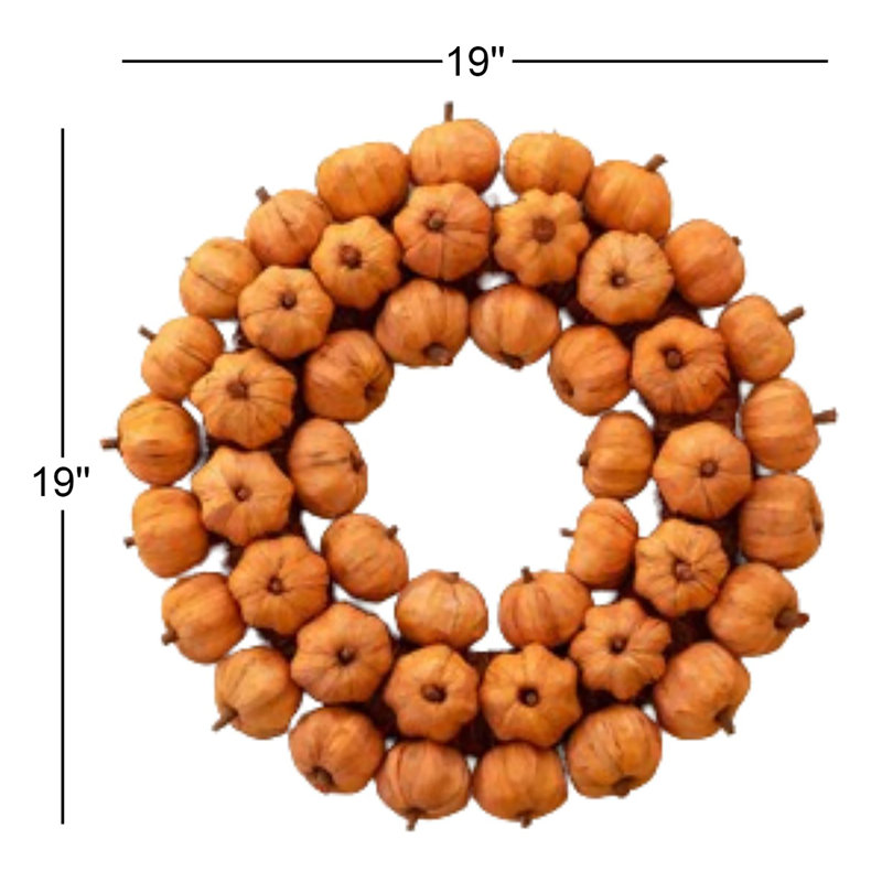 Couronne de citrouille H 19 po Kalalou