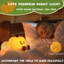 Cute Pumpkin Night Light: Rechargeable Silicone LED Lamp - Touch Control, Nursery & Halloween Decor for Kids