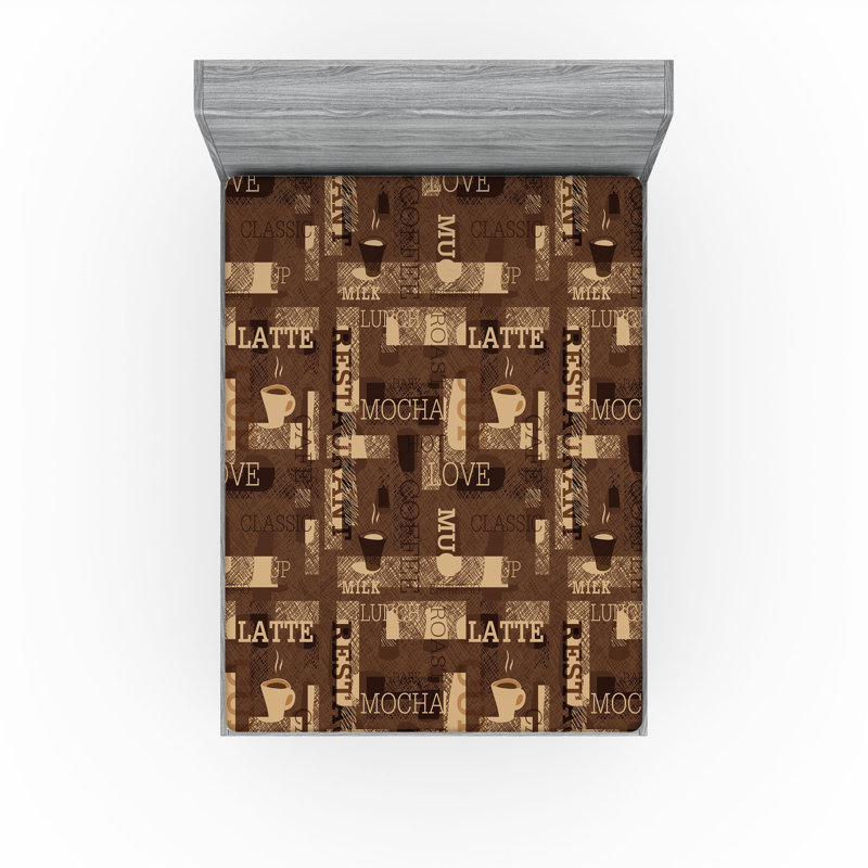 Ensemble de 2 draps-housse Ambesonne, Drap-housse très grand californien
