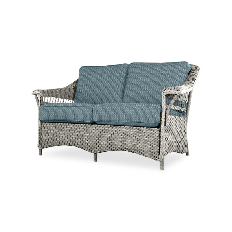 Nantucket Outdoor 2 - Seat Loveseat, Loveboat Mint, Pewter