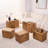 Log Pier Square Solid Wood Coffee Table