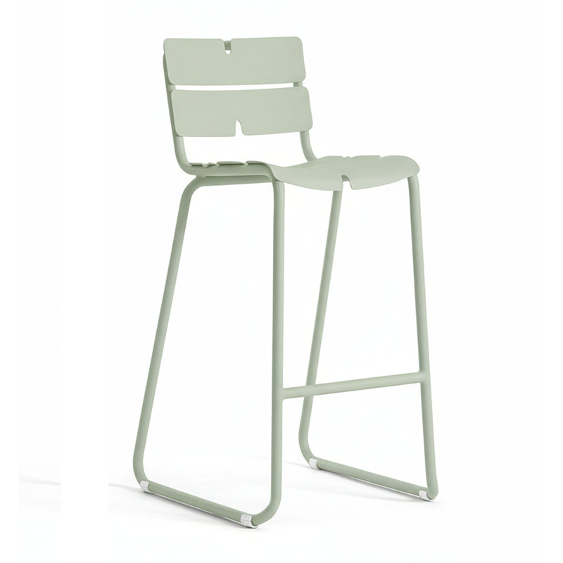 Corail 31.13" Patio Bar Stool, Pastel Green