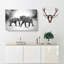 Elephants Crossing Paths Painting - Wrapped Canvas-56654601